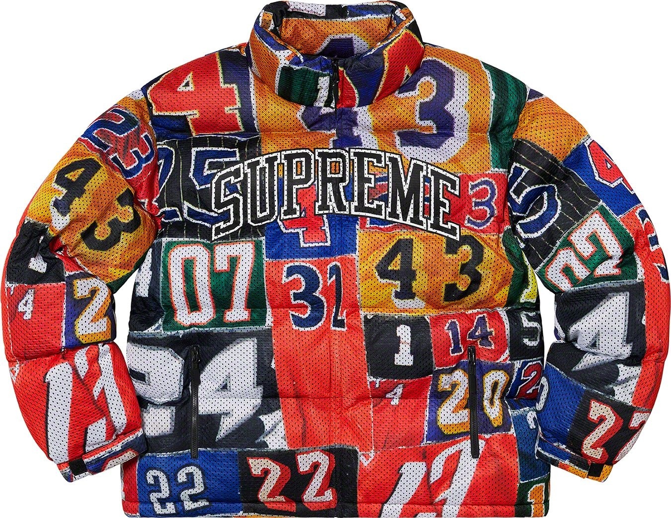 Mesh Jersey Puffer Jacket view 18
